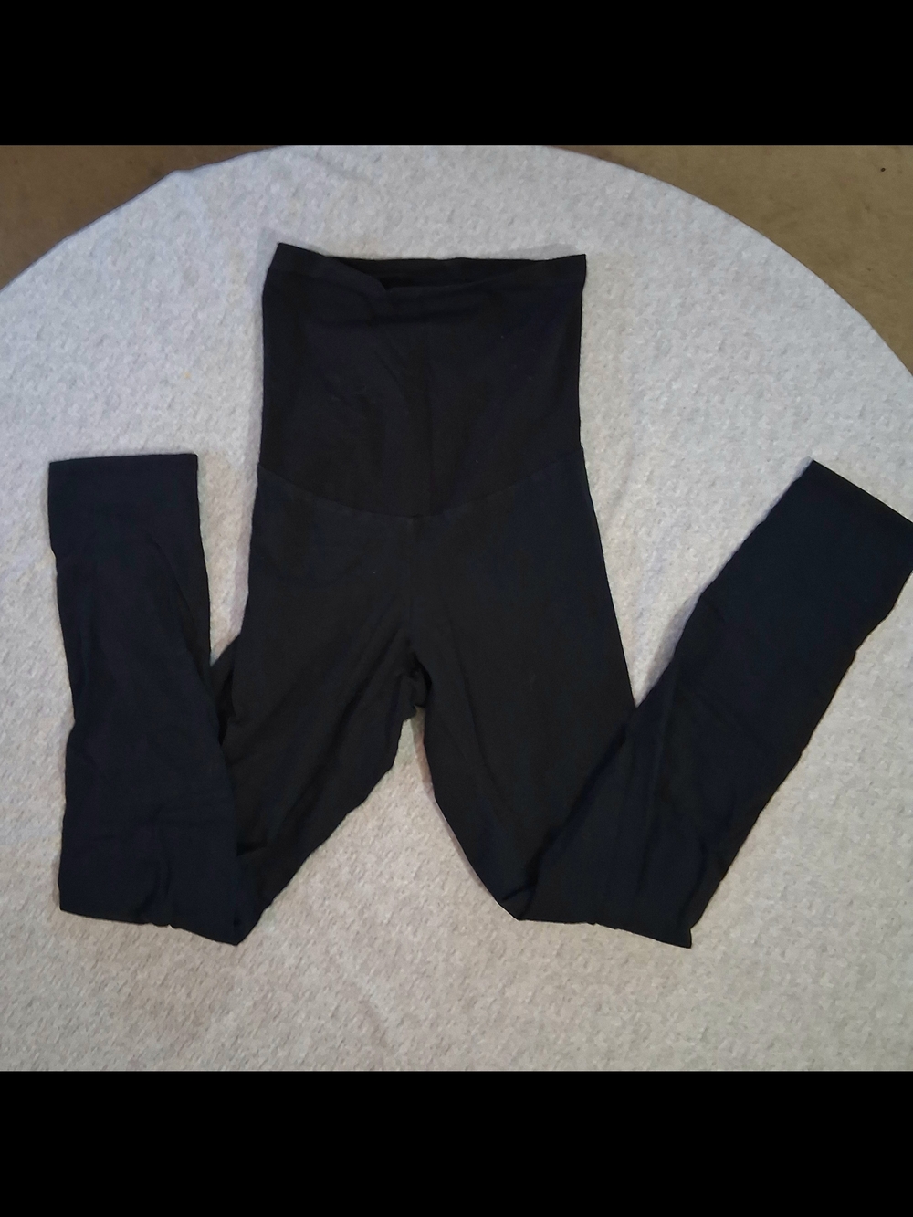 Motherhood Maternity High-Waist Maternity Leggings W Belly Panel Large